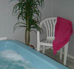 We have a private indoor spa available for guests use.